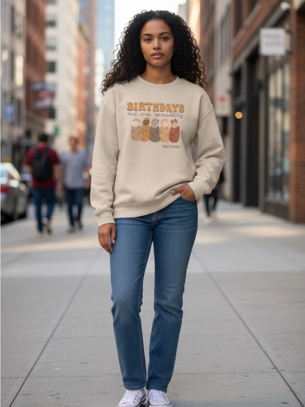 Custom Labor & Delivery Nurse sweatshirt. Size medium. New!